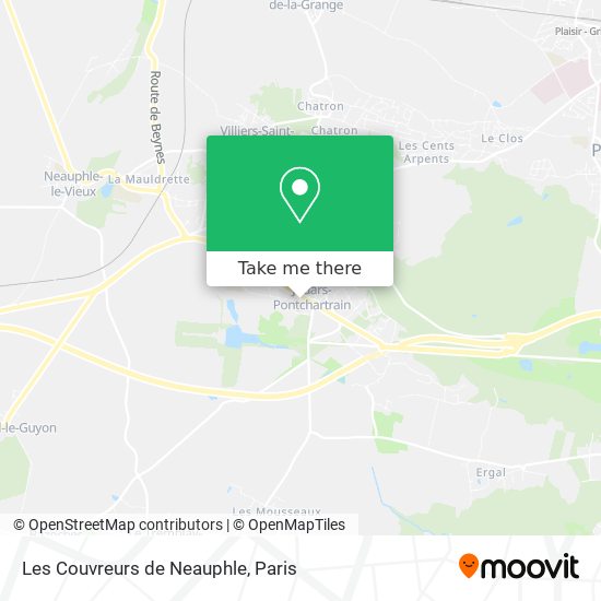 Mapa Les Couvreurs de Neauphle