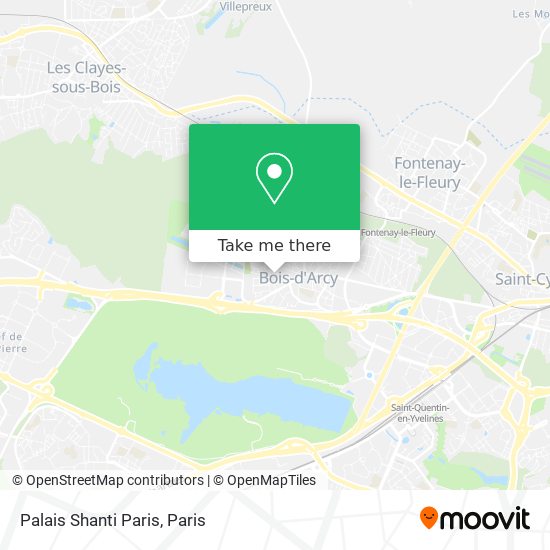 Mapa Palais Shanti Paris