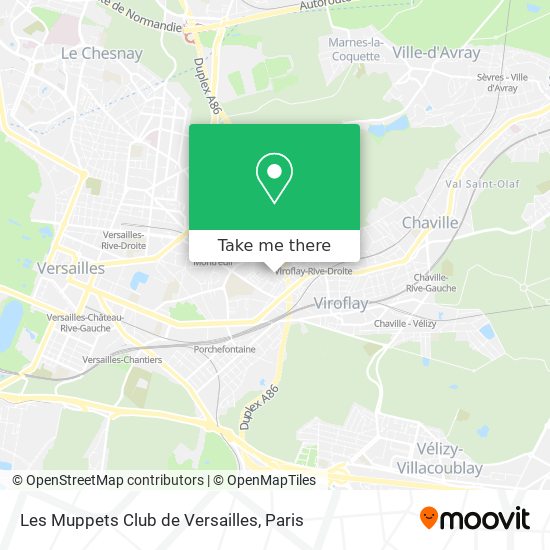 Les Muppets Club de Versailles map