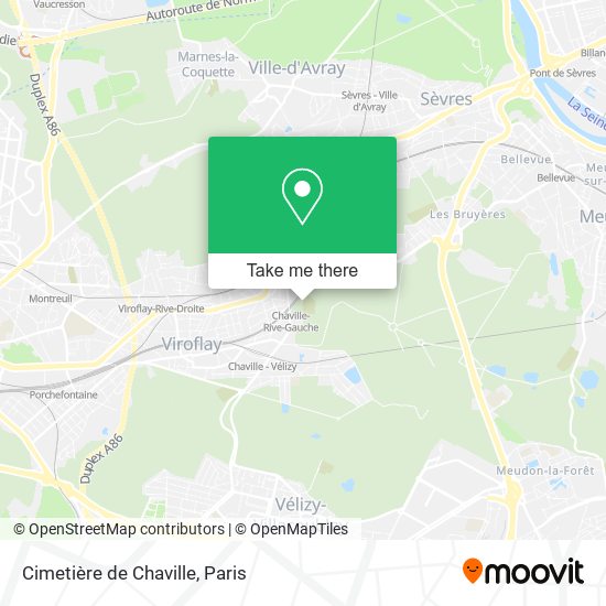 Cimetière de Chaville map