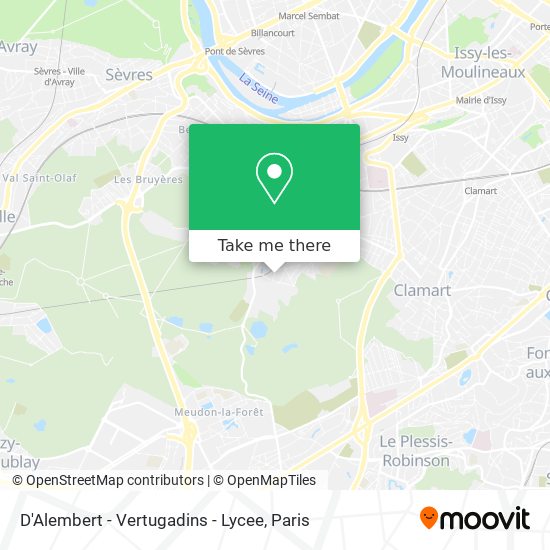 D'Alembert - Vertugadins - Lycee map