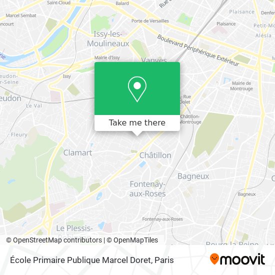 Mapa École Primaire Publique Marcel Doret