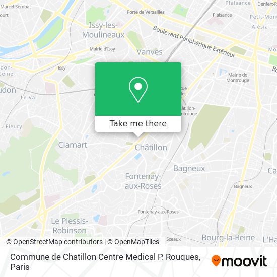 Mapa Commune de Chatillon Centre Medical P. Rouques