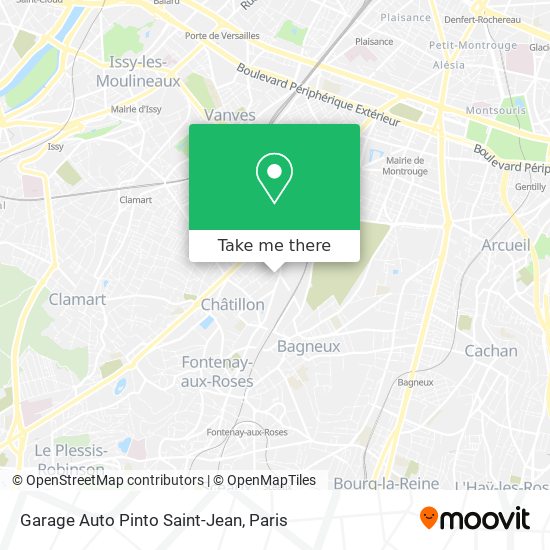 Garage Auto Pinto Saint-Jean map