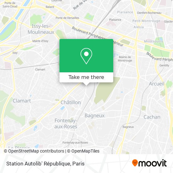 Station Autolib' République map
