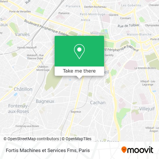 Fortis Machines et Services Fms map