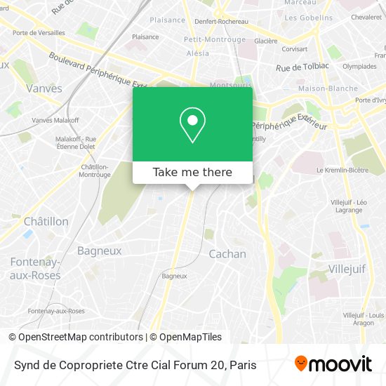 Synd de Copropriete Ctre Cial Forum 20 map