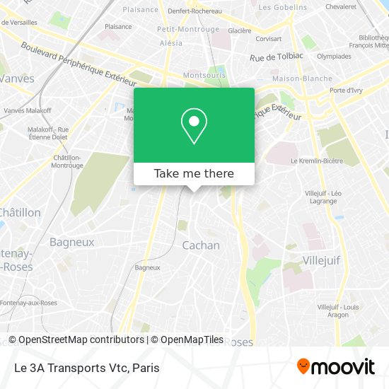 Le 3A Transports Vtc map