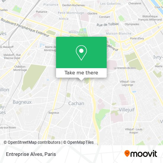 Entreprise Alves map