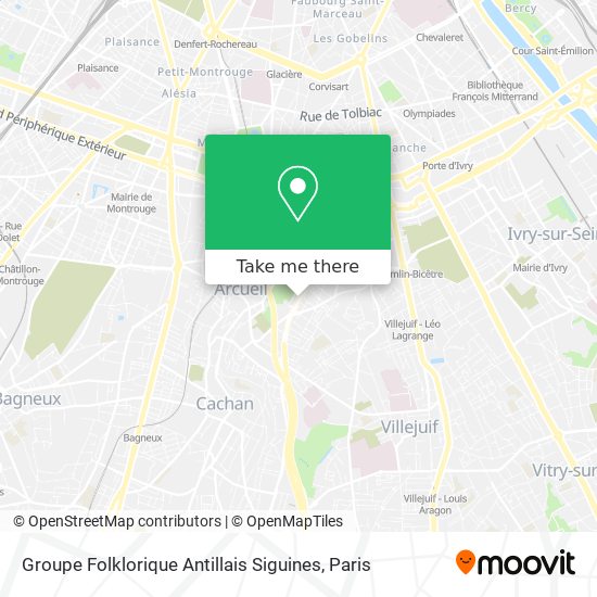 Groupe Folklorique Antillais Siguines map