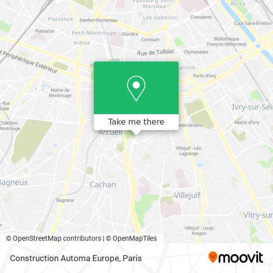 Mapa Construction Automa Europe