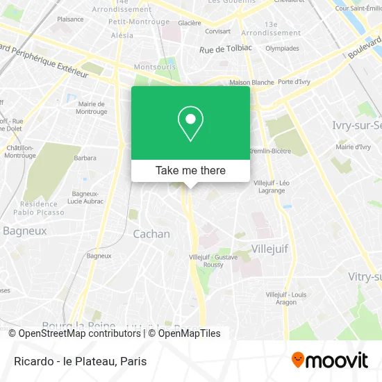 Ricardo - le Plateau map