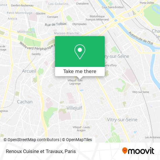 Renoux Cuisine et Travaux map