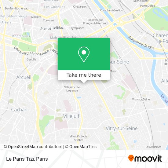 Mapa Le Paris Tizi