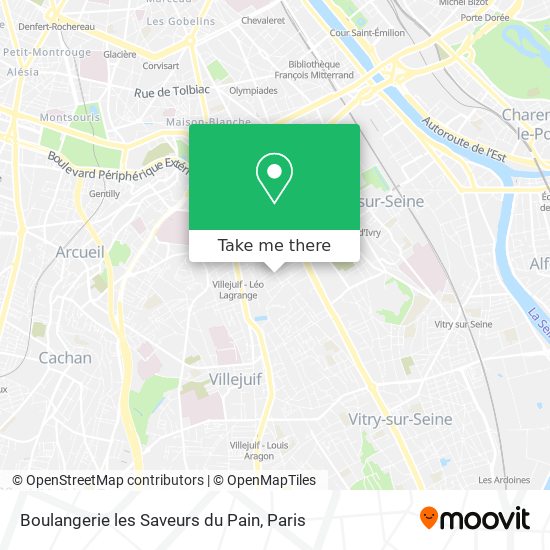 Mapa Boulangerie les Saveurs du Pain