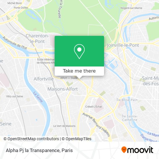 Alpha Pj la Transparence map