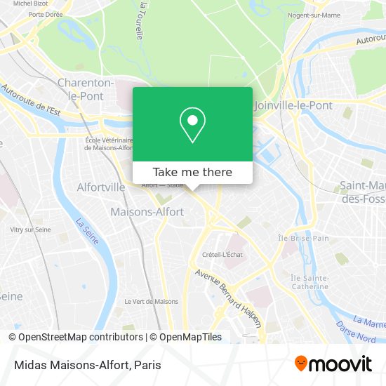 Midas Maisons-Alfort map