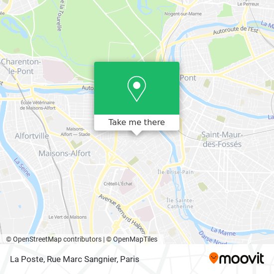 Mapa La Poste, Rue Marc Sangnier
