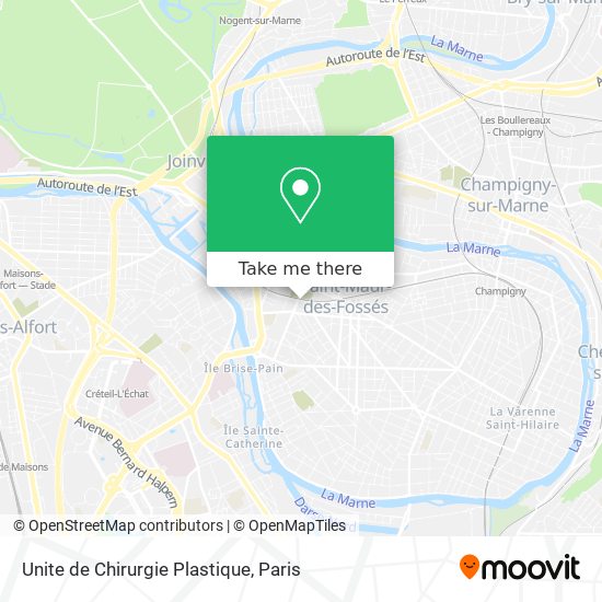 Unite de Chirurgie Plastique map