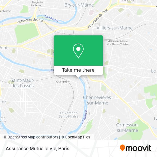 Assurance Mutuelle Vie map