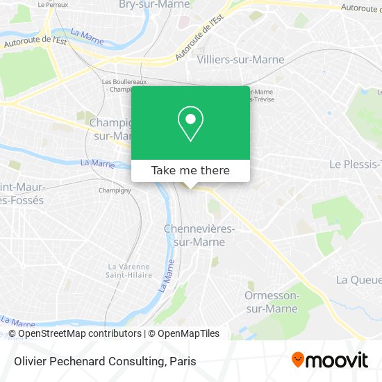 Olivier Pechenard Consulting map