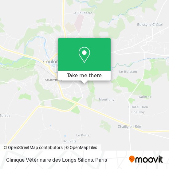Clinique Vétérinaire des Longs Sillons map