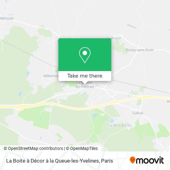 La Boite à Décor à la Queue-les-Yvelines map