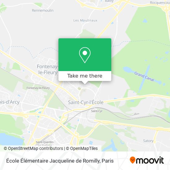 Mapa École Élémentaire Jacqueline de Romilly