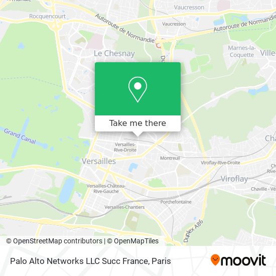 Mapa Palo Alto Networks LLC Succ France