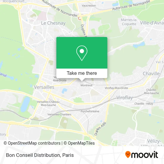 Bon Conseil Distribution map