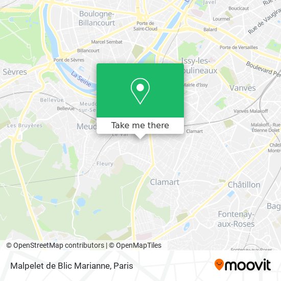 Malpelet de Blic Marianne map