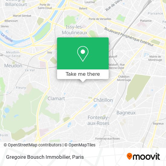 Gregoire Bousch Immobilier map