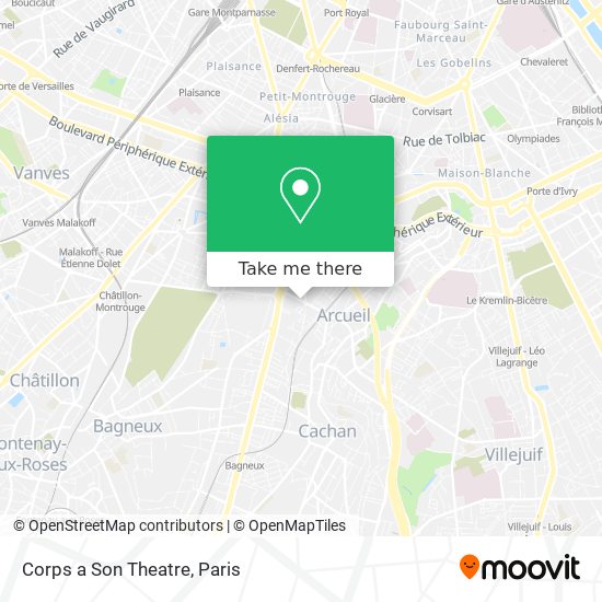Corps a Son Theatre map