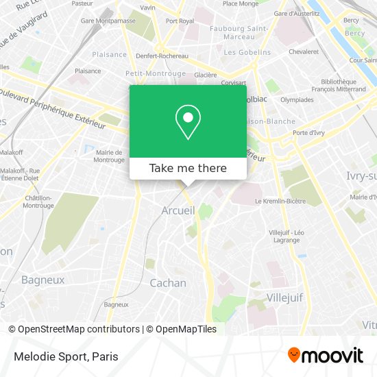 Mapa Melodie Sport