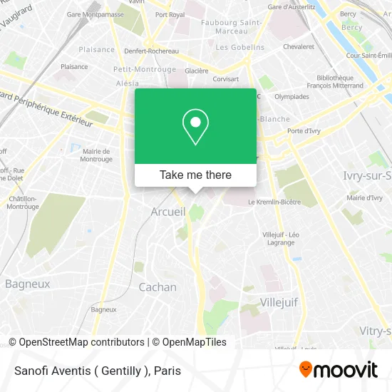 Sanofi Aventis ( Gentilly ) map