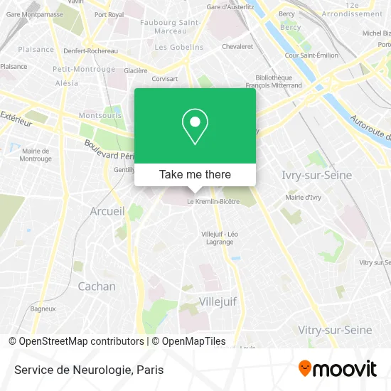 Service de Neurologie map