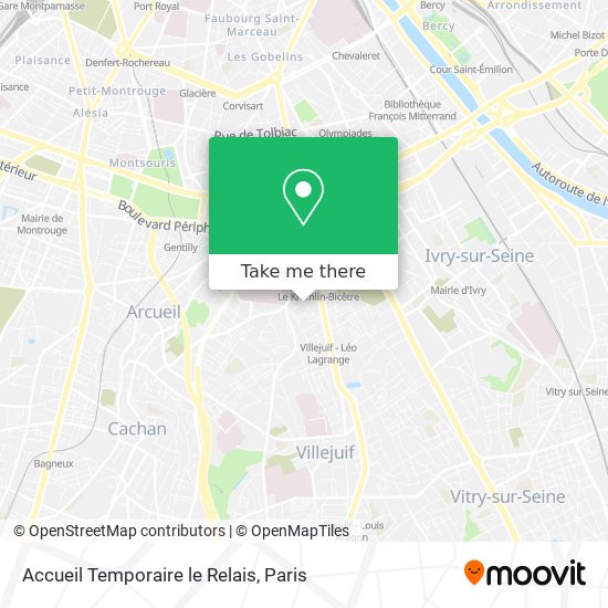 Mapa Accueil Temporaire le Relais