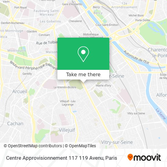 Centre Approvisionnement 117 119 Avenu map