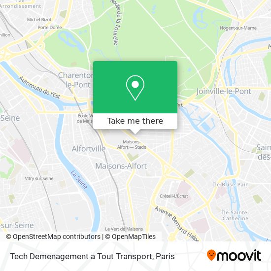 Mapa Tech Demenagement a Tout Transport