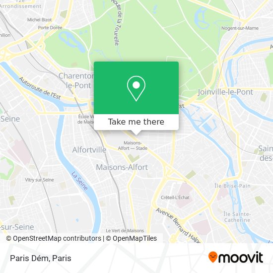 Paris Dém map