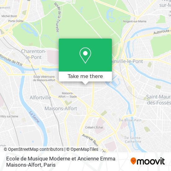 Ecole de Musique Moderne et Ancienne Emma Maisons-Alfort map