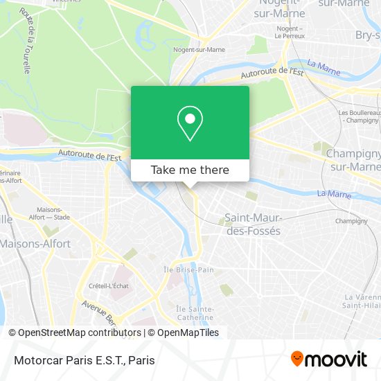Mapa Motorcar Paris E.S.T.