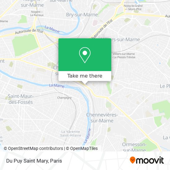 Du Puy Saint Mary map