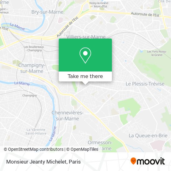 Mapa Monsieur Jeanty Michelet
