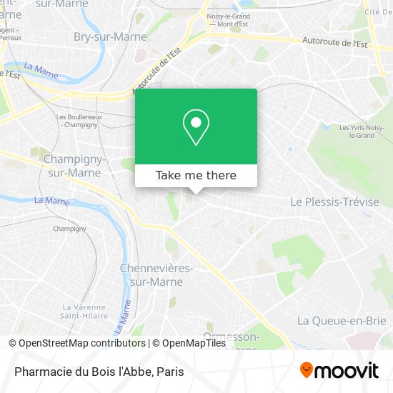 Pharmacie du Bois l'Abbe map