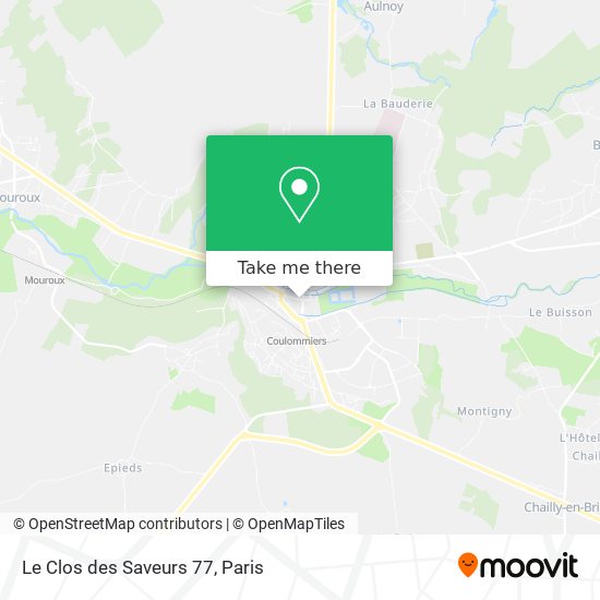 Le Clos des Saveurs 77 map