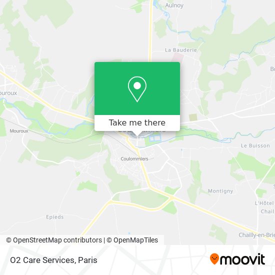 O2 Care Services map