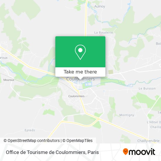 Mapa Office de Tourisme de Coulommiers