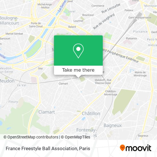 Mapa France Freestyle Ball Association