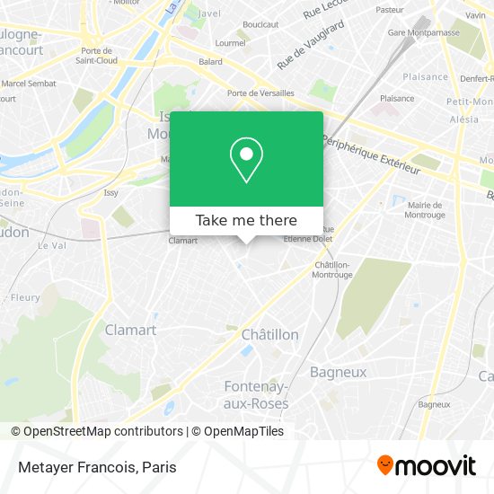 Mapa Metayer Francois
